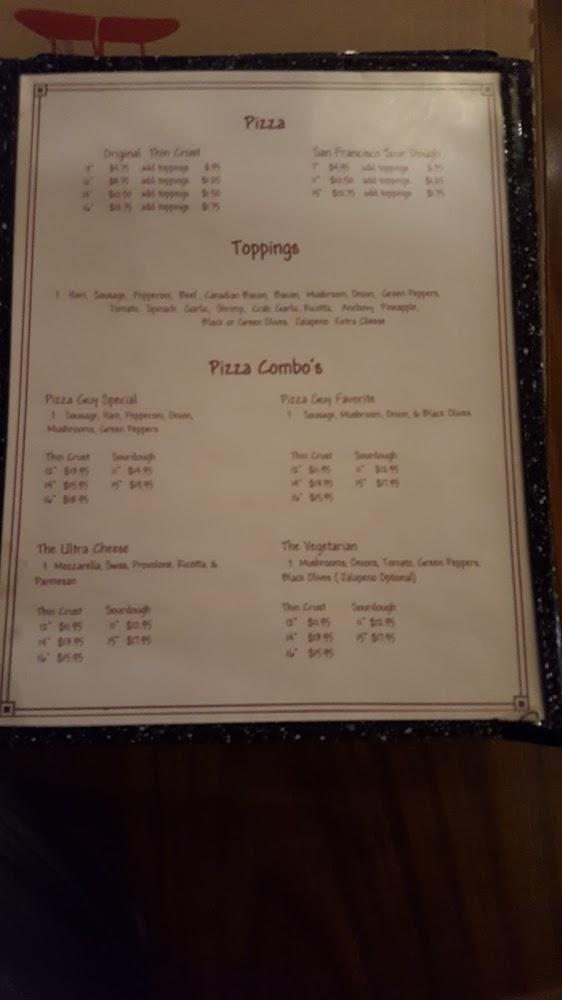 Bernie & Betty's Pizza Menu image 3